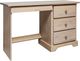 Mako Wood Furniture Youth Collection Pine Right-Arm Facing Desk with Pedestal-0