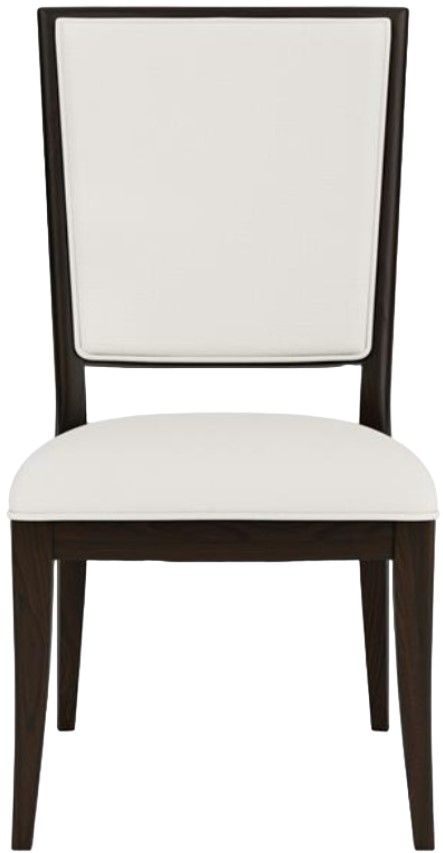 Riverside Furniture Lydia Dark Cabernet/White Upholstered Side Chair-1