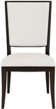 Riverside Furniture Lydia Dark Cabernet/White Upholstered Side Chair-1