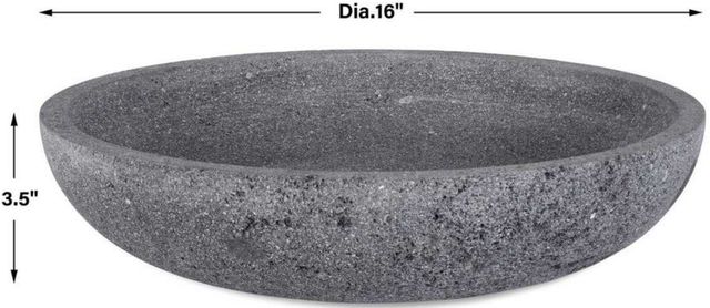 Uttermost® Ashen Gray Indoor-Outdoor Bowl-2