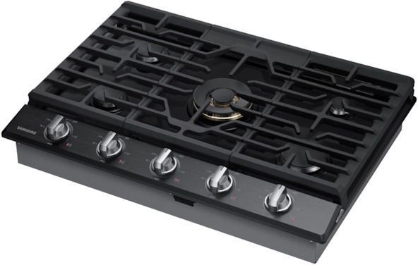 Samsung 30" Fingerprint Resistant Black Stainless Steel Gas Cooktop-2