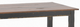 Canadel Customizable Spice Washed Dinning Table with Black Wooden Legs-2