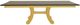 Mavin Customizable 38" x 72" Concave Extendable Dining Table with 18" Leaf-1