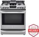 LG 30" Stainless Steel Slide In Dual Fuel Range-3