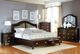 Mazin Furniture Marston Dark Cherry/Beige Queen Sleigh Bed-4