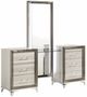 Global Furniture USA Zambrano 3-Piece Smooth White Vanity Set-0