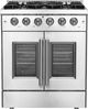 FORNO® Galiano 30" Stainless Steel Pro Style Gas Range-0