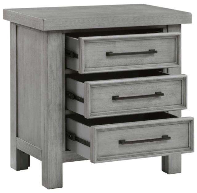 Homelegance® Logandale Antique Gray Nightstand-3