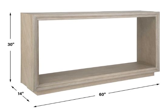 Uttermost® Prism Light Oak Console Table-2