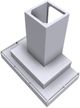 Vent-A-Hood® 36" White Contemporary Wall Mount Range Hood-1