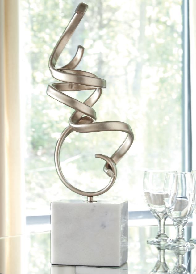 Signature Design by Ashley® Pallaton Champagne/White Sculpture-1