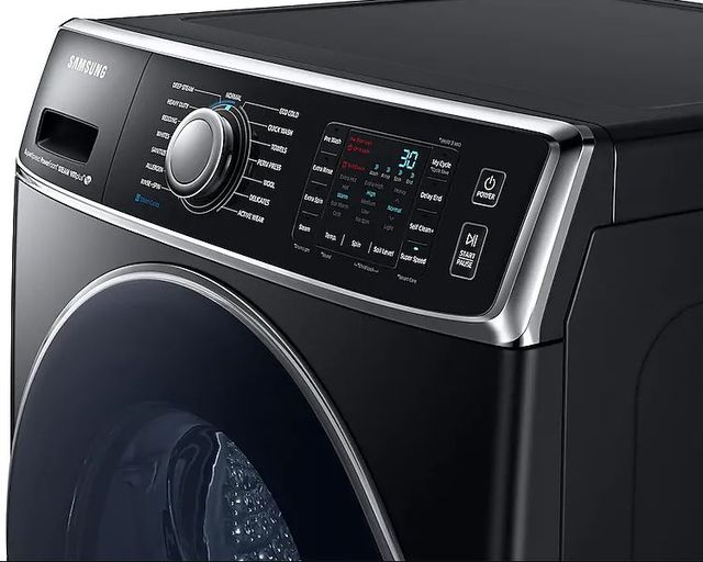 Samsung 5.6 Cu. Ft. Fingerprint Resistant Black Stainless Steel Front Load Washer-4