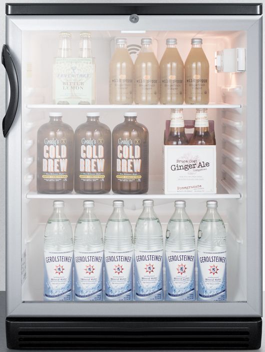 Summit® Commercial Series 5.5 Cu. Ft. Stainless Steel Beverage Center-2
