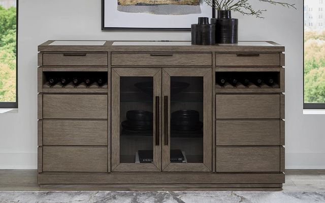 Parker House® Pure Modern Moonstone Buffet Server-3