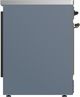 Ilve® Majestic III 30" Blue Gray Pro Style Induction Range with Triple Glass Door and Burnished Trim-4