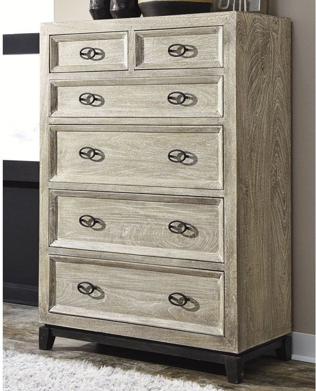 Millennium® by Ashley® Halamay Gray Chest of Drawers-2