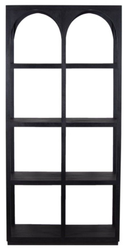 Porter International Designs Tarragona Black Bookcase-1