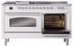 Ilve® Nostalgie II Series 60" White Pro Style Dual Fuel Range-4
