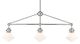 Currey & Company Rycroft Polished Nickel/White Rectangular Chandelier-0