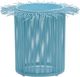 TOV Furniture Rafa Blue Wicker Outdoor Side Table-0