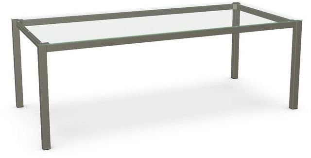 Amisco Customizable Nicholson Clear Glass Rectangular Table-0