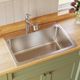 Elkay Lustertone® Classic Lustrous Satin 31" x 22" x 11-5/8" 1-Hole Single Bowl Drop-In Sink-2