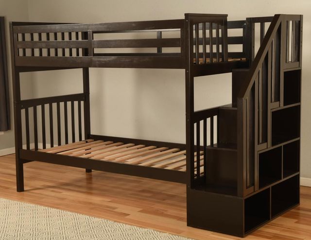 Kodiak Furniture Kelcie Dark Chocolate Twin Bunk Bed -3