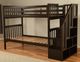Kodiak Furniture Kelcie Dark Chocolate Twin Bunk Bed -3