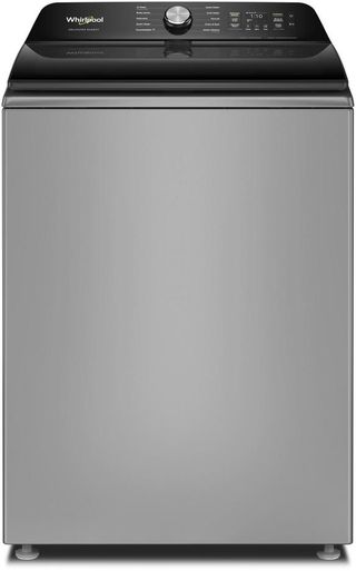 Whirlpool® 6.0 - 6.1 Cu. Ft. Radiant Silver Smart Top Load Washer with The Removable Delicates Basket