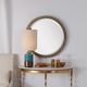 Uttermost® Wayde Gold Bark Round Mirror-1