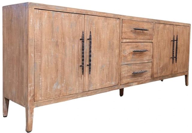 Nest Home Collections Morgan Natural Gray Sideboard -0