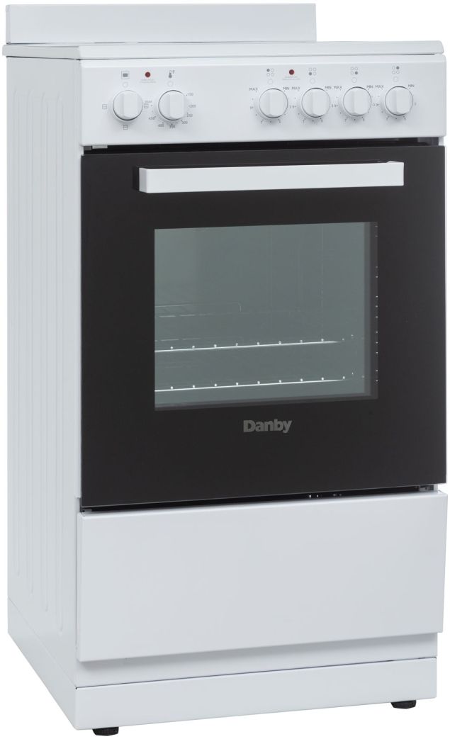Danby 20" White Glass Top Freestanding Electric Range-3