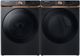 Samsung Brushed Black Front Load Washer & Gas Dryer Laundry Pair-0