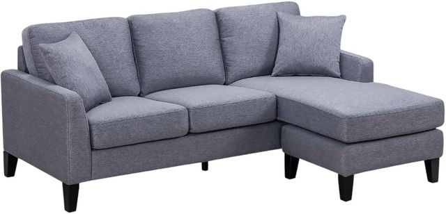Mazin Furniture Douglas 2-Piece Gray Reversible Chaise Sofa Sectional-0