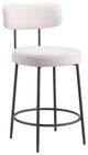Zuo® Modern Blanca 2-Piece Black/Ivory Counter Stool Set-0