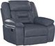 Emerald Home Declan Blue Manual Swivel Glider Recliner-0