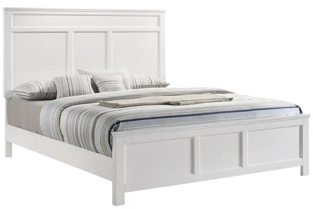 New Classic® Home Furnishings Andover 4-Piece White Queen Panel Bedroom Set-2