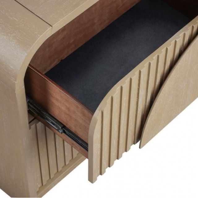 Furniture of America® Tangentry Natural Two-Drawer Nightstand-4