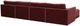 TOV Furniture Willow 6-Piece Red U-Shape Sectional-4