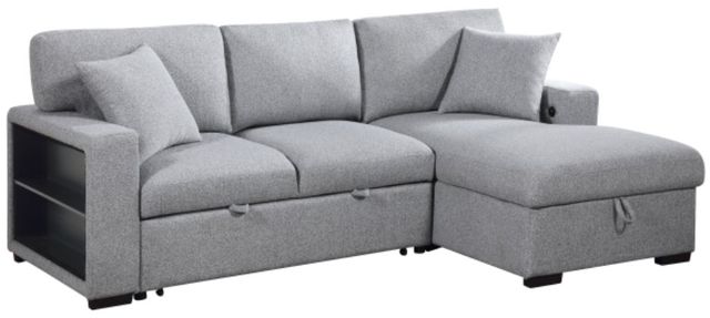 Homelegance® Pompano Gray Right-Arm Facing Sectional and Chaise-0