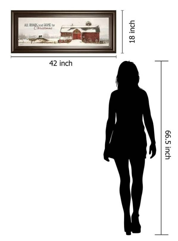 Classy Art All Roads Lead Home For Christmas by Lori Deiter Wall Art-2