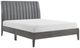 Homelegance® Dade Gray Eastern King Upholstered Panel Bed-0