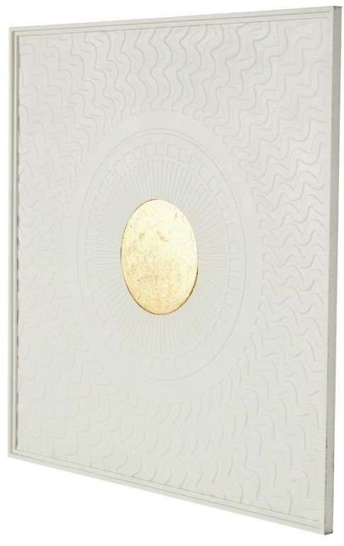Deco Marche White Geometric Wall Decor-1