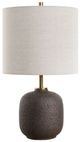 Uttermost® Blacktop Antique Brass/Black Buffet Lamp-0
