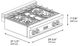 ZLINE Classic 30" Satin Stainless Steel Gas Rangetop with Griddle-1