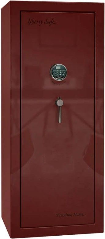 Liberty Safe Premium Home Burgundy Gloss/Black Chrome 17 Electronic Gun Safe-0