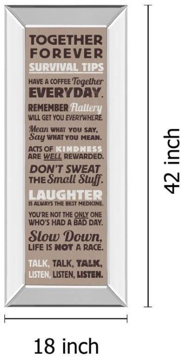 Classy Living Vintage Collection Survival Tips I Wall Art-2