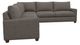 La-Z-Boy® Wilmette 2-Piece Greystone Leather Sectional-1