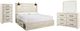 Signature Design by Ashley® Cambeck 4-Piece Whitewash King Storage Panel Bed Set-0