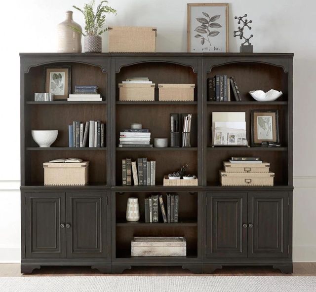 aspenhome® Hampton Black Cherry Door Bookcase-1